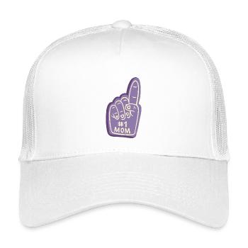 #1 Maman - Illustration cool basée sur Fbased - Casquette trucker enfant - blanc - Devant