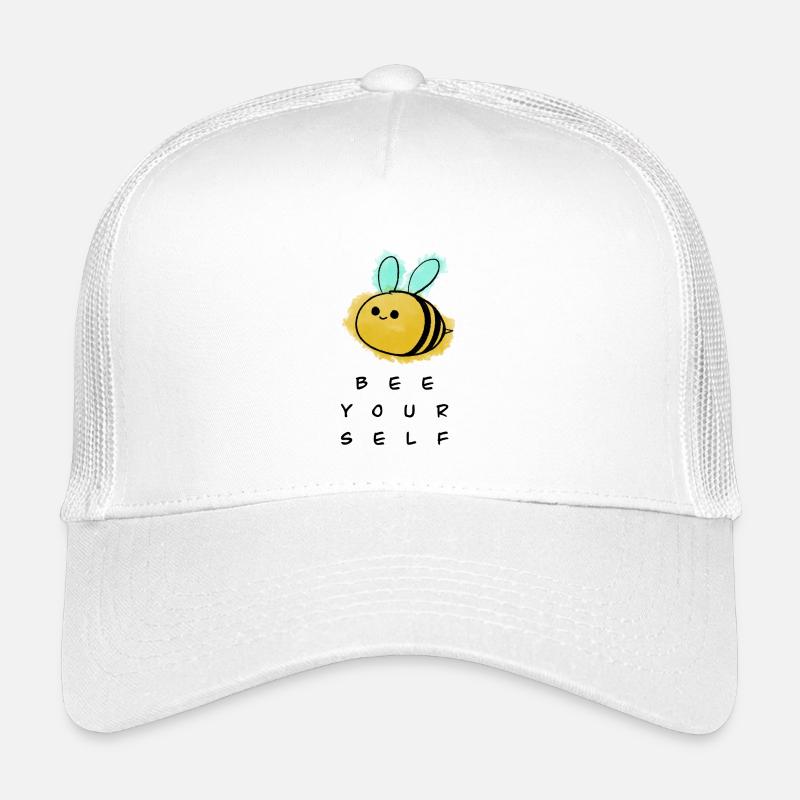 Bee yourself - Kinder Trucker-Cap - Weiß