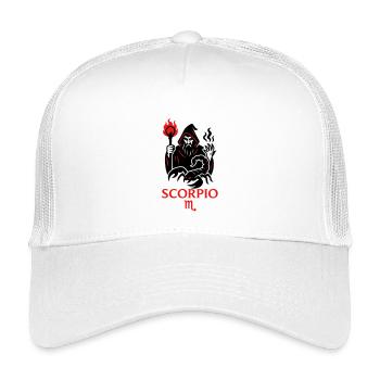 Scorpio Zodiac Witchmaster - Kinder Trucker-Cap - Weiß - Vorne