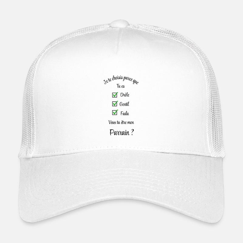 veux tu être mon parrain ? Casquette trucker enfant