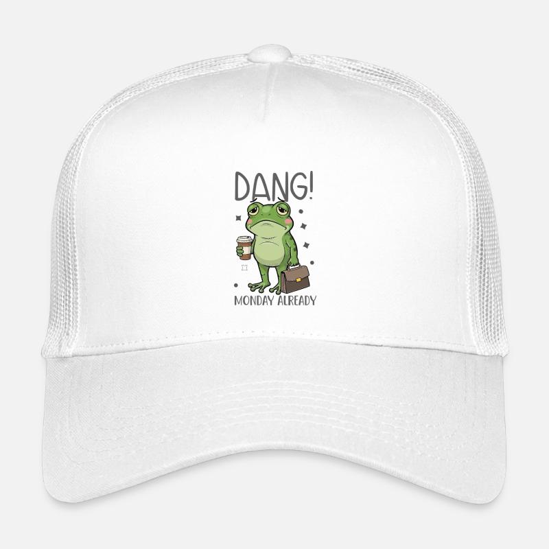 Frosch müde am Montag Kinder Trucker-Cap