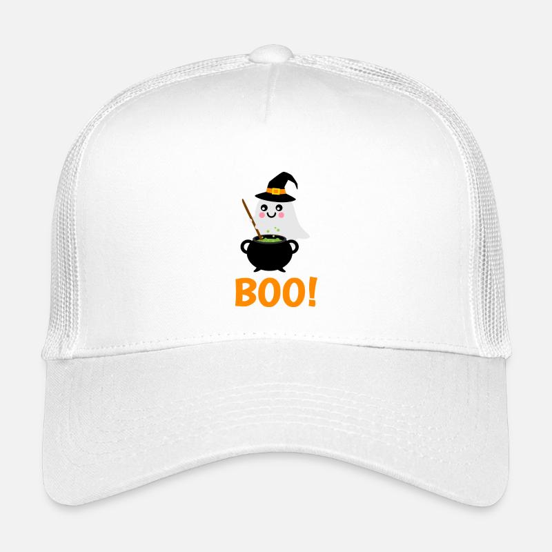 Fille d’Halloween Sepenst Boo ! avec chaudron magique Casquette trucker enfant