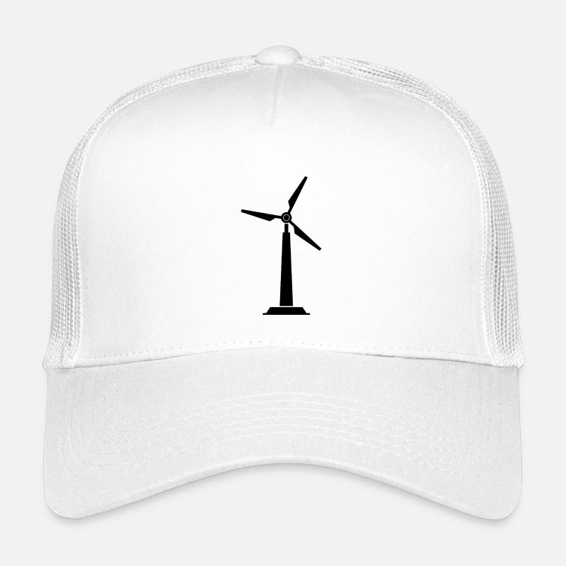 Windkraftanlage - Kinder Trucker-Cap - Weiß