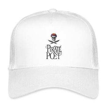 PIRATE POET - let's talk - Kids’ Trucker Cap - white - Front