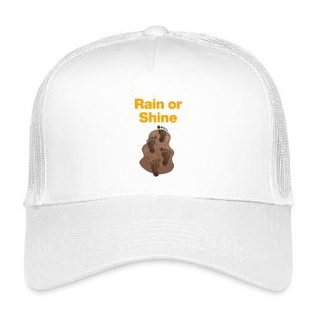 Rain or Shine, Mud Feet! Tanze im Matsch, Festival - Kinder Trucker-Cap - Weiß - Vorne