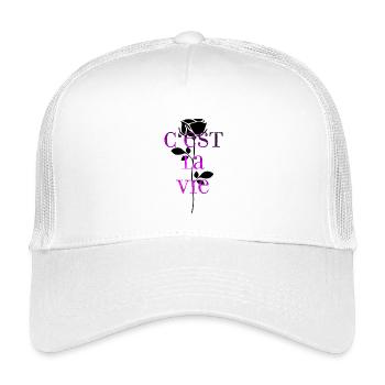 C'est La Vie mood vibe - Kids’ Trucker Cap - white - Front