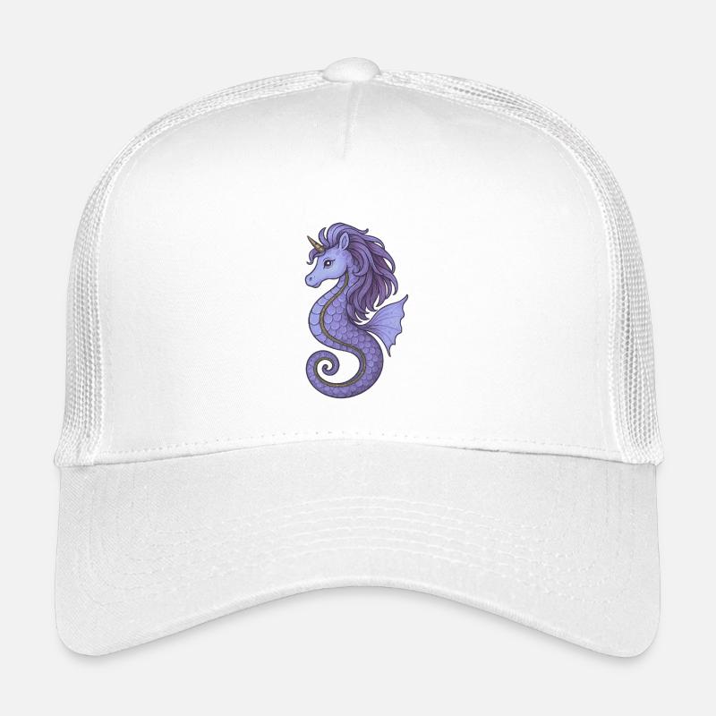 Hippocampe Licorne Violet Violet Casquette trucker enfant
