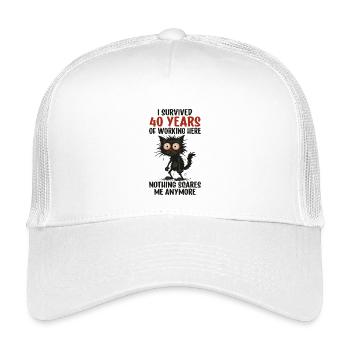 40th Company Anniversary Service Anniversary Work - Kids’ Trucker Cap - white - Front