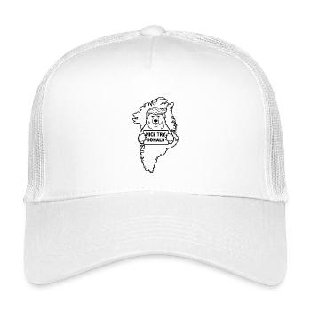 Greenland Is Not For Sale - Kids’ Trucker Cap - white - Front