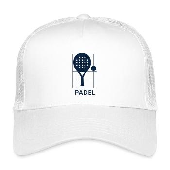 Padel-Racket – Padeliste - Kinder Trucker-Cap - Weiß - Vorne