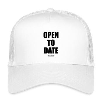 Ouvert aux rendez-vous – Wear Words - Casquette trucker enfant - blanc - Devant