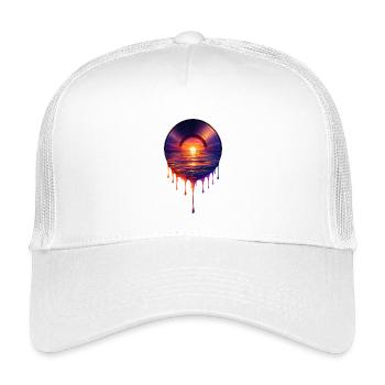 Dripping vinyl - Kids’ Trucker Cap - white - Front