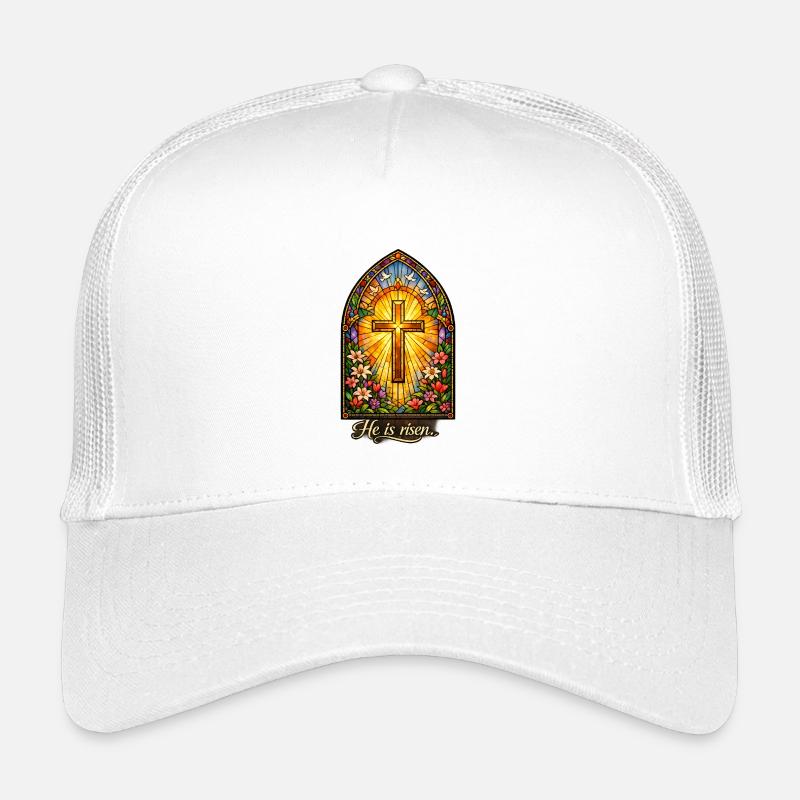 Résurrection Il est Jésus de Pâques ressuscité Casquette trucker enfant