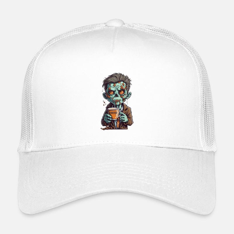 Coffee Monster - Caffeine Zombie - Morning Grouch Kids’ Trucker Cap