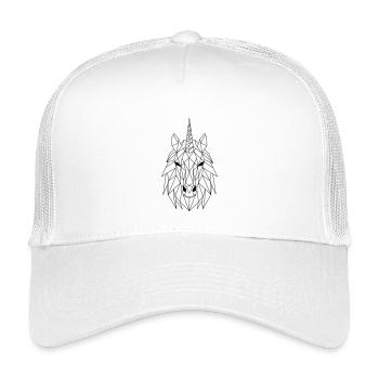 Unicorn Polygon - Kids’ Trucker Cap - white - Front