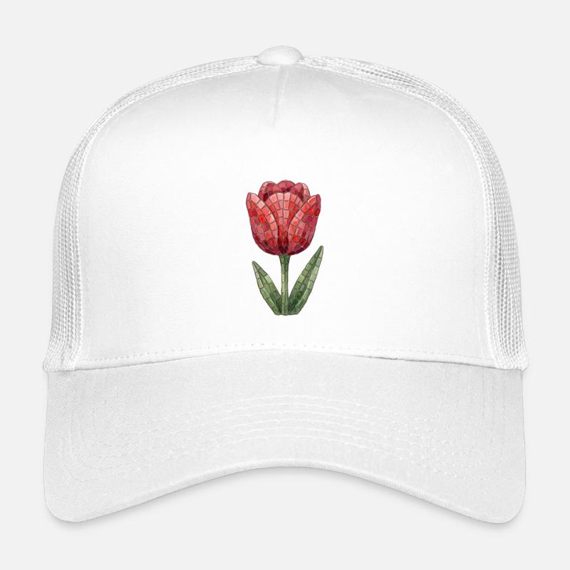Tulip Mosaic - Floral Spring Gift Kids’ Trucker Cap