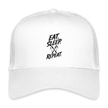 Wintersport Skiurlaub Skifahrer Skipiste - Kinder Trucker-Cap - Weiß - Vorne