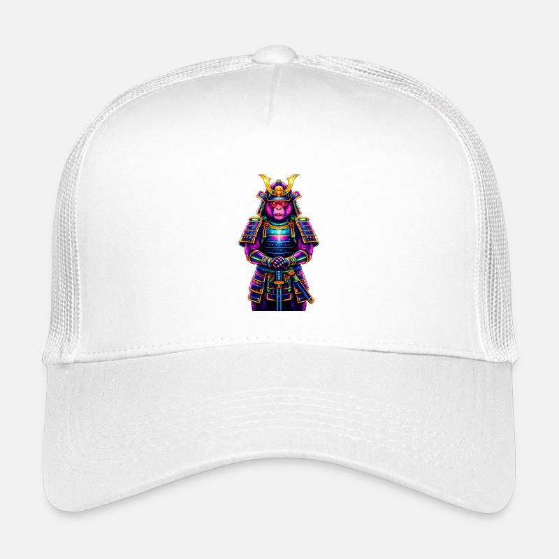 Neon-Samurai-Affe Japanisches Krieger-Tier Kinder Trucker-Cap
