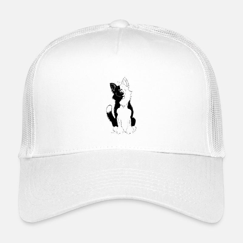 Witziger Border Collie Kinder Trucker-Cap
