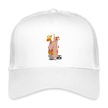 First Birthday Zoo Animals - Kids’ Trucker Cap - white - Front