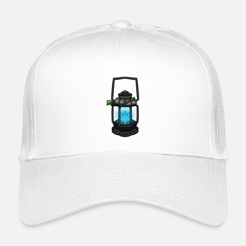 Poussy Sous Lanterne ! Von Pousse2Bambou ! - Kinder Trucker-Cap - Weiß