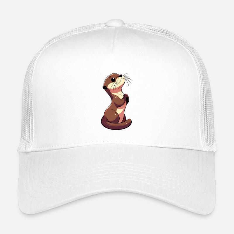 Otter - Kinder Trucker-Cap - Weiß