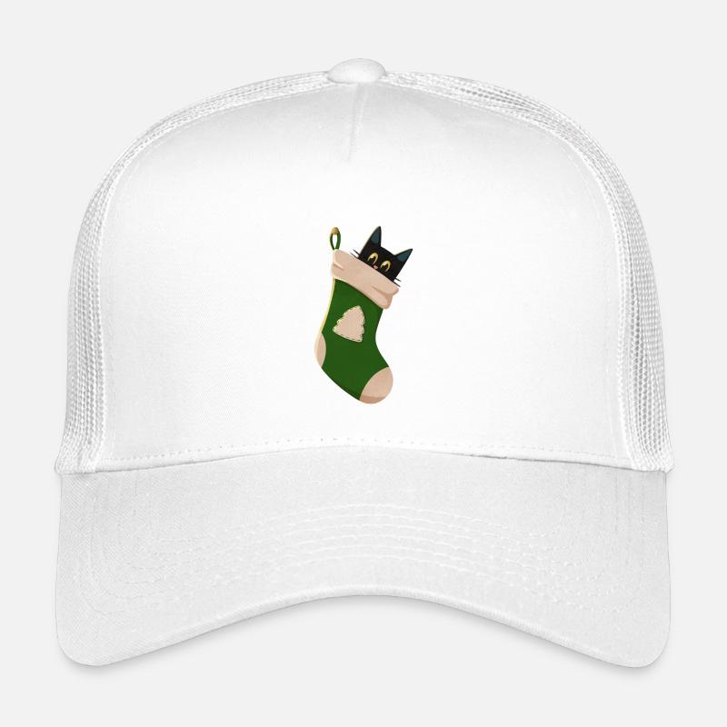 Chat en botte verte Casquette trucker enfant