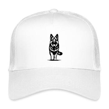 Berger allemand - Casquette trucker enfant - blanc - Devant