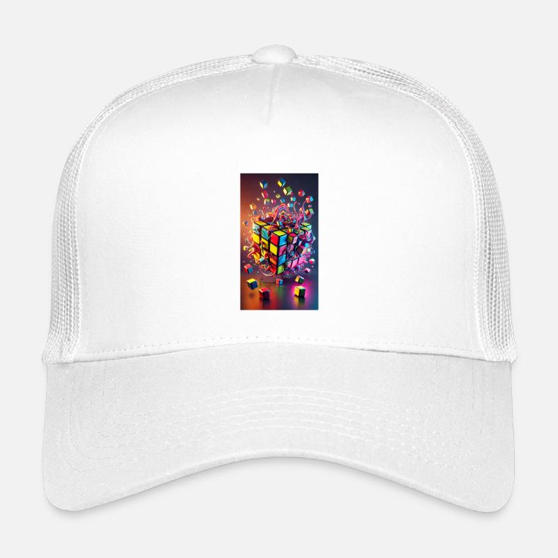 Cube d’explosion de couleur Casquette trucker enfant
