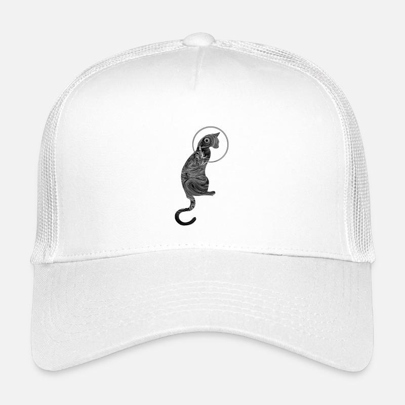 Abstrakte Ozeanische Katze Kinder Trucker-Cap