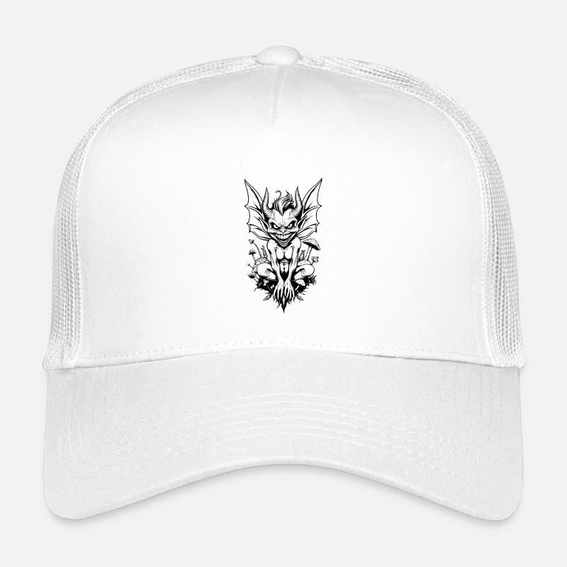 Wald-Goblin – Hüter des geheimen Pfades - Kinder Trucker-Cap - Weiß