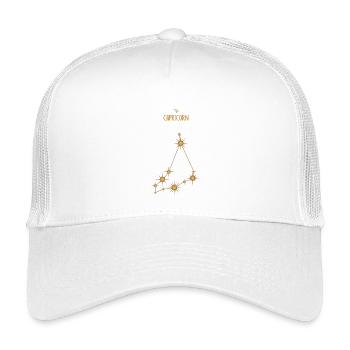 Steinbock Sternzeichen Sternbild Sternbild Golden - Kinder Trucker-Cap - Weiß - Vorne