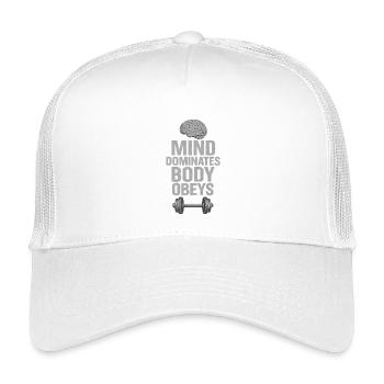 Conception de motivation mentale et forme physique - Casquette trucker enfant - blanc - Devant