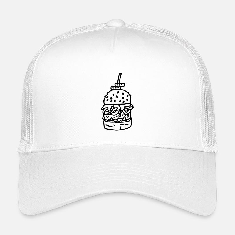 Hamburger_met_sla_tomaat_en_kaas - Casquette trucker enfant - blanc