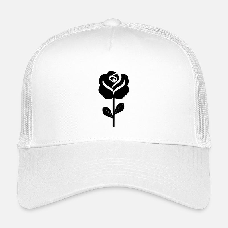 Schwarze Rose Kinder Trucker-Cap