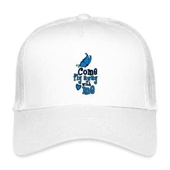 Come fly away with me - Casquette trucker enfant - blanc - Devant