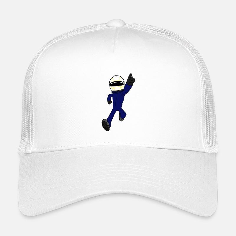 Rennfahrer - Kinder Trucker-Cap - Weiß