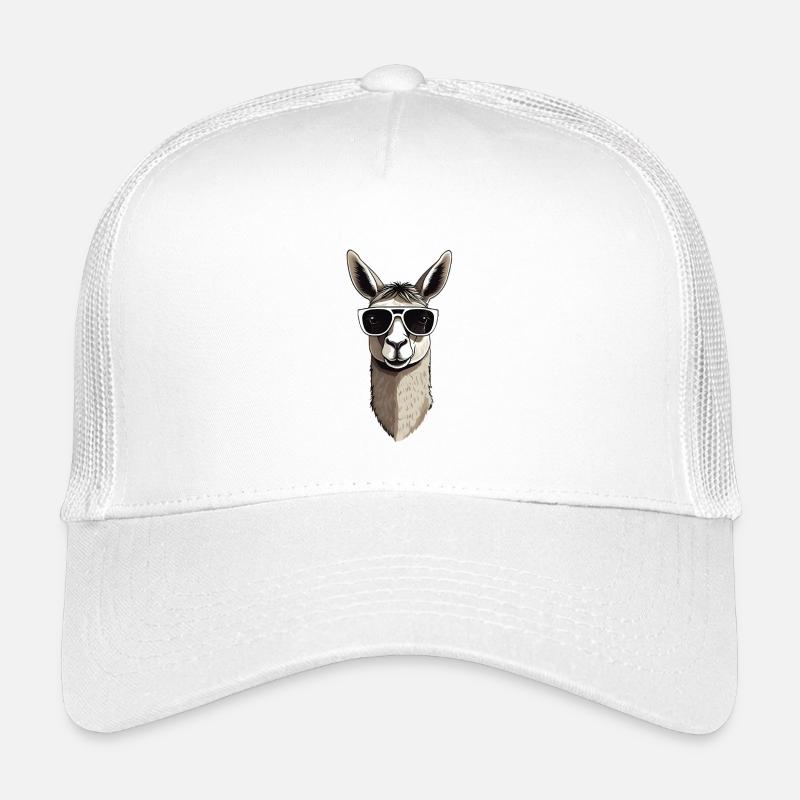 Llama with sunglasses Kids’ Trucker Cap