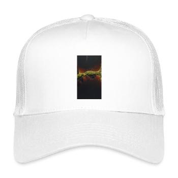 Aerial view of the river corridor Inselgrün - Kids’ Trucker Cap - white - Front
