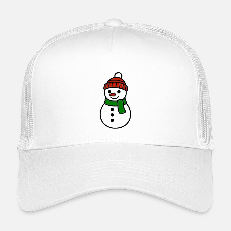 Cute snowman with hat & scarf Kids’ Trucker Cap