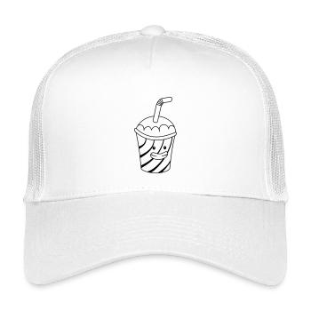 Milkshake Kawaii – Süßer Anime Shake, Gute Laune - Kinder Trucker-Cap - Weiß - Vorne