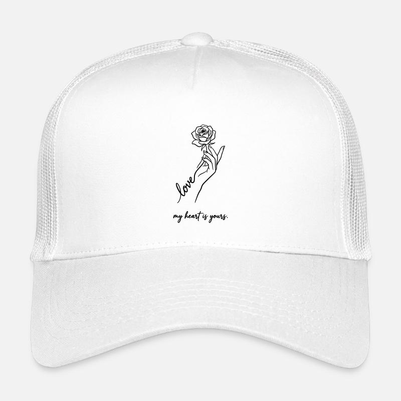 Mein Herz gehört dir – Valentine Rose Minimalist Kinder Trucker-Cap