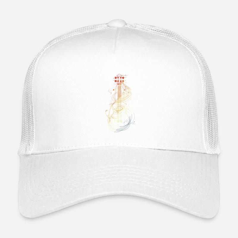 Style rétro de croquis au ukulélé Casquette trucker enfant