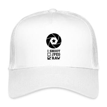 I Shoot Photography – Camera Design for Photographers - Kids’ Trucker Cap - white - Front
