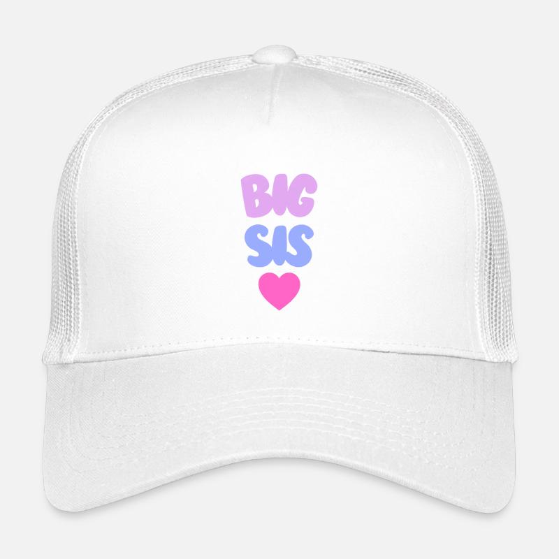Big Sis Love - Kinder Trucker-Cap - Weiß