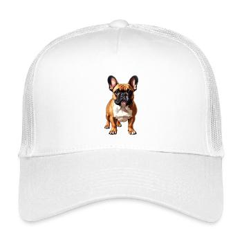 Bouledogue français - Casquette trucker enfant - blanc - Devant