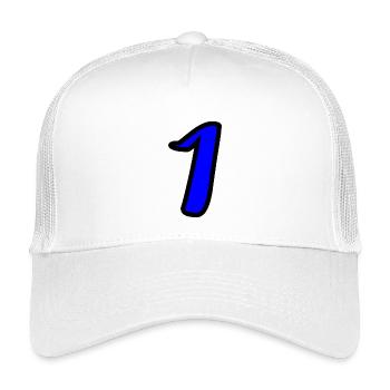 1. 1 year. 1st ANNIVERSARY. 1 YEAR ANNIVERSARY - Kids’ Trucker Cap - white - Front