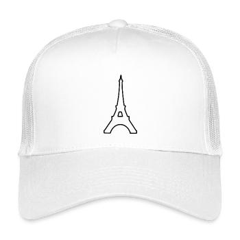 Eiffel Tower Paris minimalist landmark - Kids’ Trucker Cap - white - Front