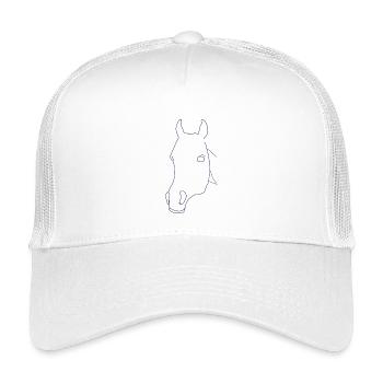 Grey dit non, drôles et doux chevaux - Casquette trucker enfant - blanc - Devant
