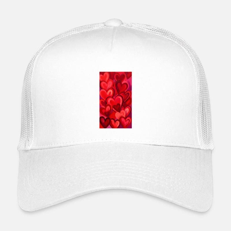 Hearts Pattern Heart Red Hearts Kids’ Trucker Cap